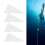 4Pcs Dive Line Arrow Marker White ABS Triangle 20g 2