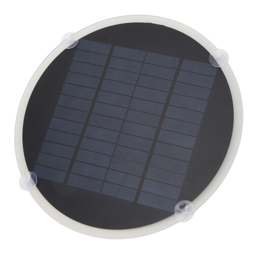 Round Mono Solar Panel 20W 12V Mini Black 2