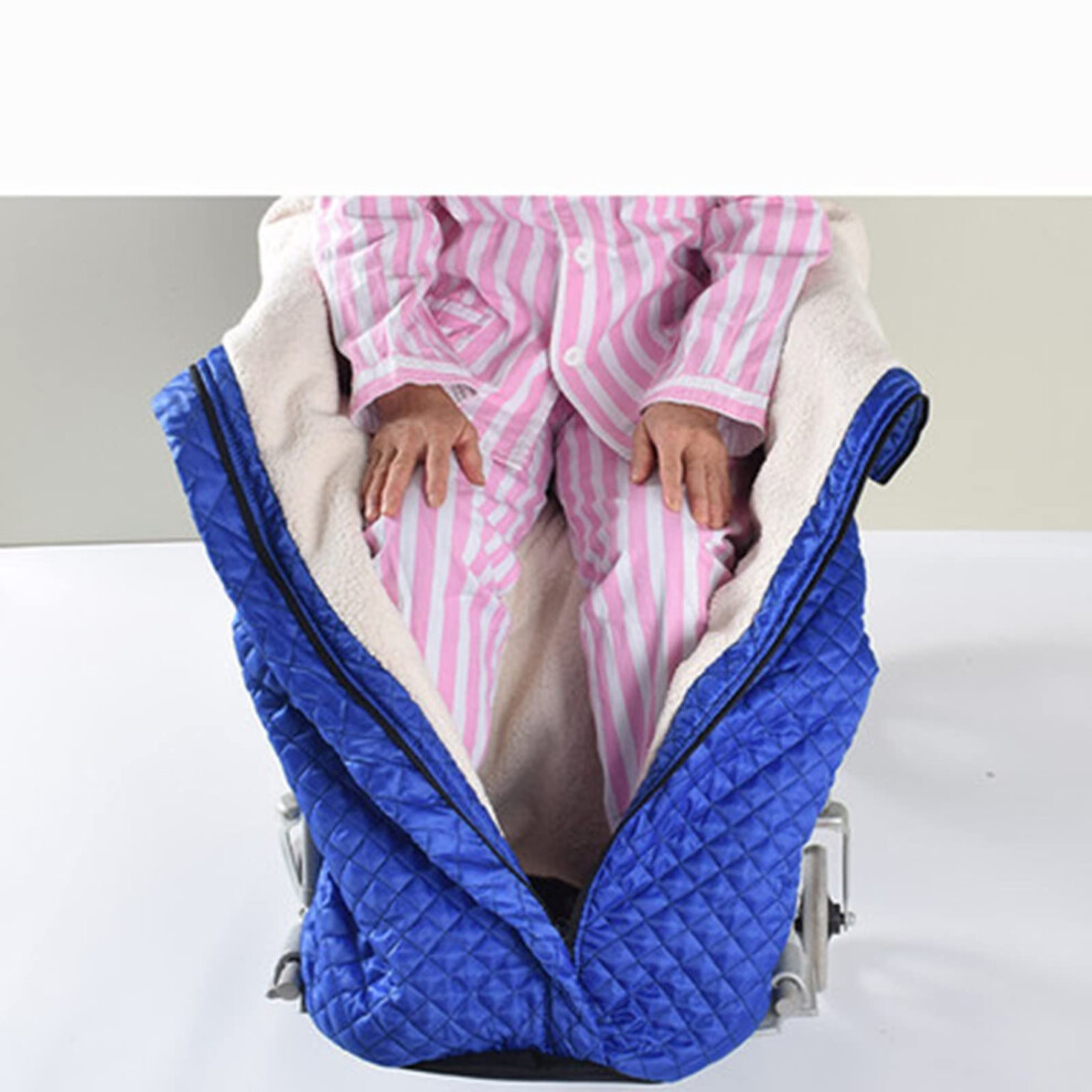 Waterproof Fleece Wheelchair Blanket with Plush Lining, Warm Winter Leg Warmer Cover 65x130cm