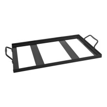 Enamel Grill Rack for Salt Plate Cooking, Heavy Duty Salt Block Holder for Outdoor BBQ and Family Meals