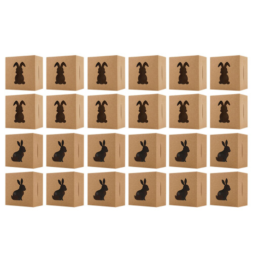 Packung mit 24 einfach zusammenzubauenden Geschenkboxen mit