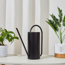 1500ml Watering Can with Long Spout Stainless Steel Garden Tool Black