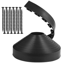 Garden Edging 4 Inch No Dig Flexible Landscape Border Roll for Clean WeatherResistant Lawn Edges