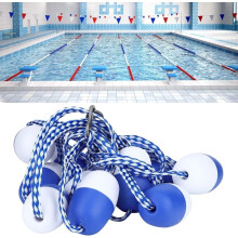 Swimming Pool Safety Rope 132ft DualTone Floating Lane Divider with PreAssembled Hooks and Visibility