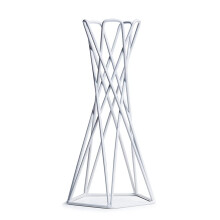 Nordic Geometric Air Plant Holder White Iron Flower Pot Stand for Desk Shelf and Home Décor