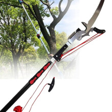 Telescopic Pole Saw 7.5m Adjustable Tree Pruner with 65Mn Steel Blade, Lightweight Aluminum Handle for Branch Trimming