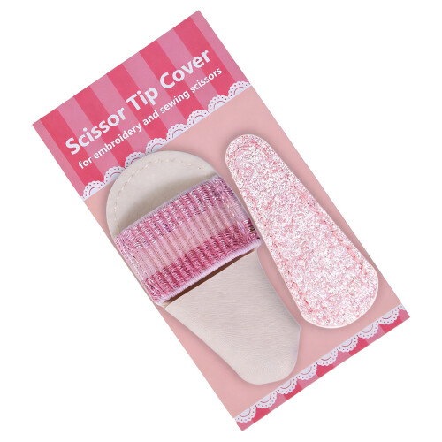 Leder-Stickscherenhülle mit eleganten Designs für-rosa hellrosa