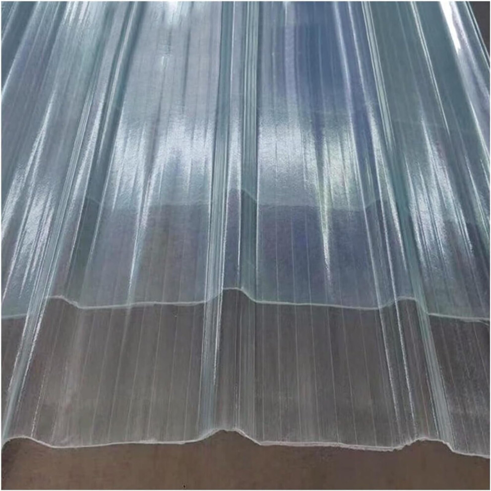 Polycarbonate Roof Panels 1.2Mm Uvprotective Waterproof Corrugated Sheets For Greenhouse Roofs 4Pcs 35X55in 9073542080947