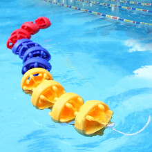 Floating Pool Safety Rope with Floats and Hooks, Clear Boundary Divider for Inground Swimming Pools