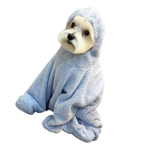 Serviette de bain absorbante pour animaux de compagnie avec-S