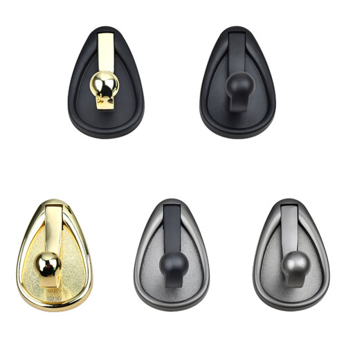 Zinc Alloy Simple Hook for Home Use Decorative High-Black 1