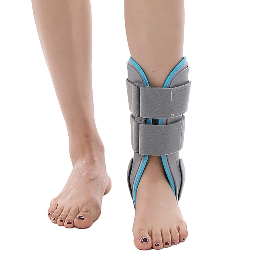 Ankle Brace with Medial Support Design, Adjustable Compression Straps for Sprained Ankle Recovery