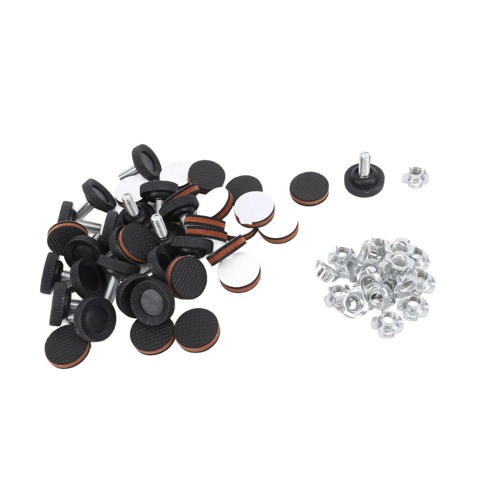 Furniture Levelers Adjustable Feet 20Pcs Non Slip Rubber Pads Height Adjustable For Chairs And Sofas 9351714559669