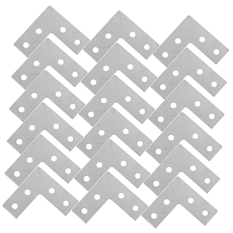 40Pcs Stainless Steel L Brackets Heavy Duty Corner Braces For Wood Shelving And Furniture 9351714559737