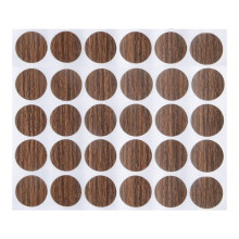 30 Pack Self Adhesive Screw Hole Covers with Realistic Texture for Furniture Cabinet Desk