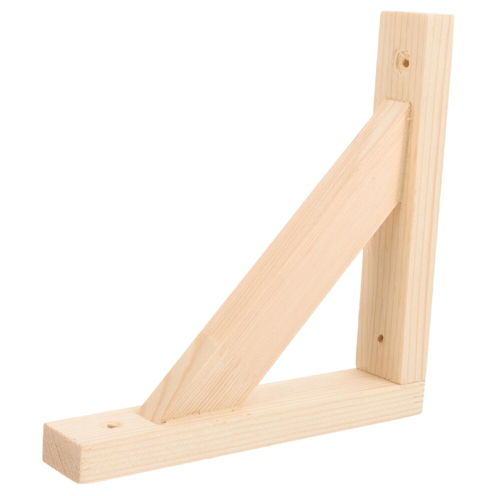 Triangle Wooden Shelf Bracket Wall Mounted Floating Shelf Support For Home Decor, Stable Triangular Design 9771547934417
