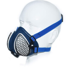 Reusable Dust Mask Respirator with Replaceable Filters, Silicone Half Face Design for Woodworking