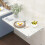 Wall Mounted Folding Table Ivory White Drop Leaf Wall Desk SpaceSaving Foldable Design for Small Rooms 2