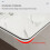 Wall Mounted Folding Table Ivory White Drop Leaf Wall Desk SpaceSaving Foldable Design for Small Rooms 4