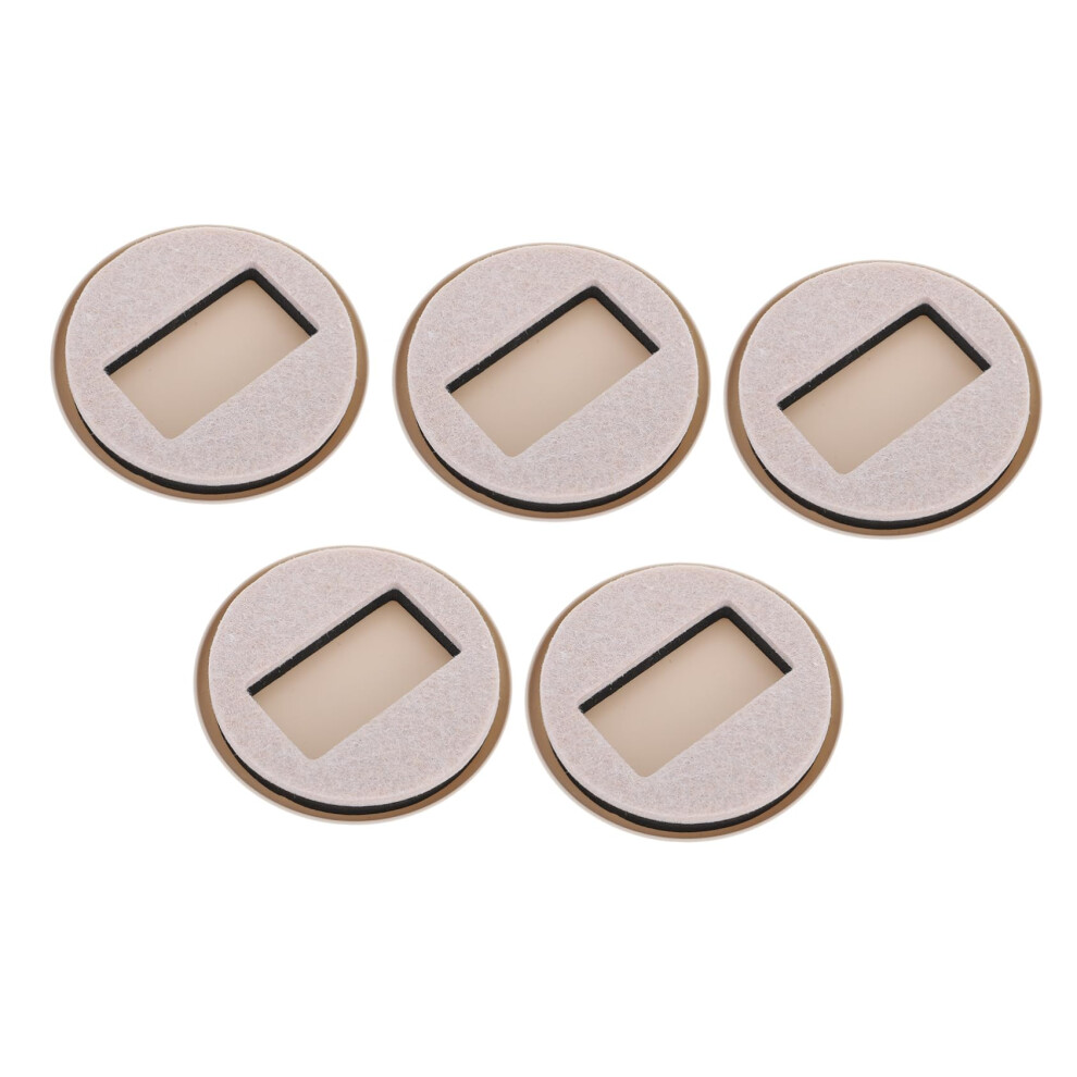 Furniture Caster Cups 5Pcs Non Slip Chair Leg Floor Protectors For Hardwood Floors Noise Reduction Pads 9771547934530