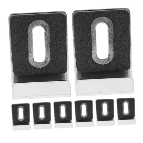 8pcs Stainless Steel Mirror Clips for Wall Mounting Bathroom Frameless Secure Mounting Set
