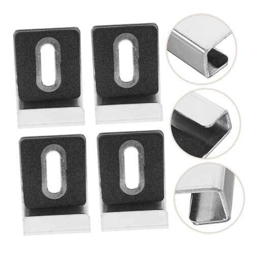 8pcs Stainless Steel Mirror Clips for Wall Mounting Bathroom Frameless Secure Mounting Set 2