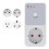 Automatic Voltage Protector Socket 220V EU Plug, Reliable Surge Protection for Refrigerator and Home 1