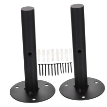2pcs Industrial Pipe Shelf Brackets Heavy Duty Iron Supports for Wood Floating Shelves Rustic Farmhouse Wall Mounted Storage