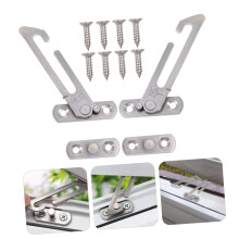 Stainless Steel Window Restrictor Lock with Screws, Adjustable Sliding Window Lock for Child Safety