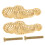 2pcs Pine Leaf Cabinet Pull Handles Durable Metal Drawer Knobs for Dresser Wardrobe Easy to Install 1