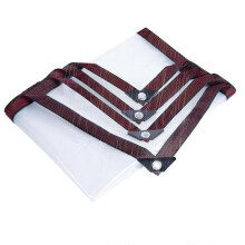 Clear Waterproof Tarp with Rustproof Grommets, Heavy Duty Transparent Tarpaulin for Outdoor Patio and Garden Protection