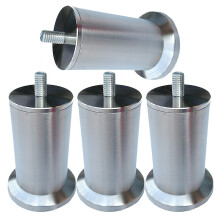 4 Pcs Stainless Steel Furniture Legs Set, Adjustable Table and Sofa Legs, HeavyDuty Load Support, Modern Design