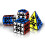 Gear Speed Cube Set 4 Pack Gear Puzzle Bundle with 3x3 Cube Pyramid Cylinder Ball Smooth Turning Design 1