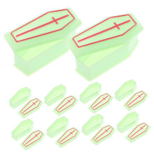 10Pack Miniature Coffin Boxes Reusable Spooky Party Props for Halloween Candy Jewelry Storage