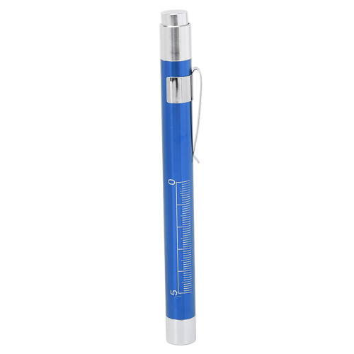 Blue LED Penlight, Concave Head, Aluminum, 2x AAA