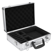Aluminum RC Transmitter Carrying Case for Flysky JR FUTABA, Durable Metal Storage Box