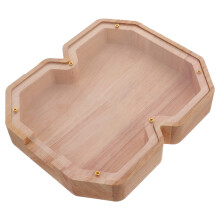 Unbreakable Wooden Money Bank for Adults, Creative Solid Wood Piggy Bank Home Decor Coin Box
