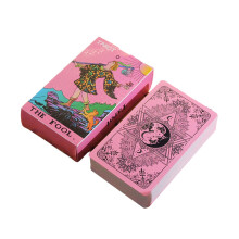 Waterproof Pink Tarot Cards Deck with Guidebook for Beginners, Durable Gift Set for Divination and Fortune Telling