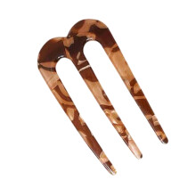 French Hair Pin for Thin Hair, Vintage Hair Clip with Secure Hold Design and Retro Elegant Style, Coffee Color