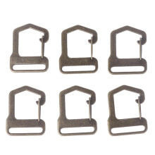 6Pcs Anti Theft Zipper Lock Clips Carabiner Style Pulls for Luggage Backpacks and Suitcases