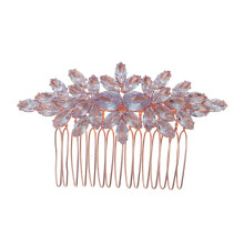 Sparkling Rhinestone Bridal Hair Side Comb Elegant Wedding Accessory for Bride Updo and Parties