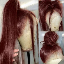 40 Inch Straight Human Hair Lace Front Wig for Women, HD Transparent 13x4 13x6 Full Lace, Natural Hairline