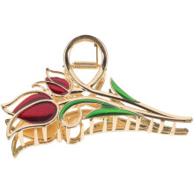 Elegant Tulip Flower Hair Claw Clip for Thick Hair Women, Secure Hold Durable Floral Accessory