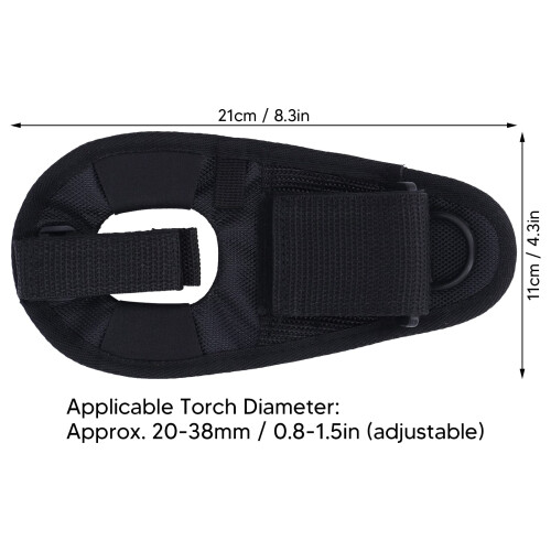 Diving Flashlight Wrist Strap Adjustable Nylon Torch Wrist Holder Hands Hook Loop Mount for Diving 2