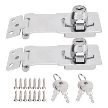 Keyed Hasp Lock Zinc Alloy Secure Key Locking Hasp for Cabinet and Drawer Furniture