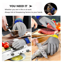 Cut Resistant Glove 316L Stainless Steel Mesh for Kitchen, Food Grade Safety Glove Left or Right Hand, XXS One Pack