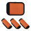 Orange Luggage Handle Wraps 2 Pack, Soft Polyester Comfort Grip Covers with Bright Identifier and Writable Info Card 2