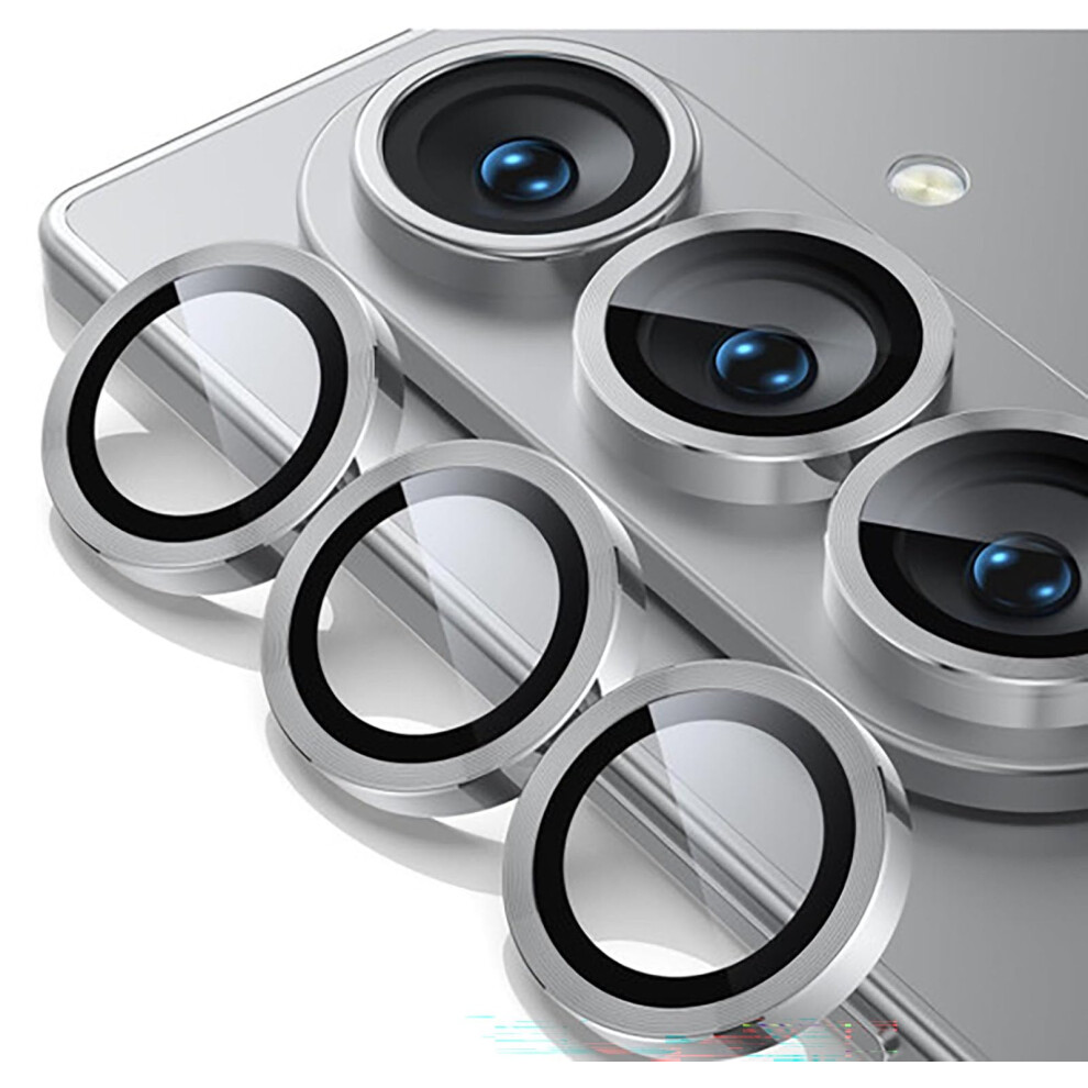 Camera Lens Protector For Samsung Galaxy Z Fold 7, 9H Tempered Glass With Metal Ring, Hd Clear ScratchâResistant Cover (Silver) Silver 9771547039617