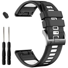 Watch Band 20mm Quickfit Silicone Sport Replacement Strap for Garmin Fenix 7S Fenix 8 43mm Descent Mk3 Epix Pro 42mm