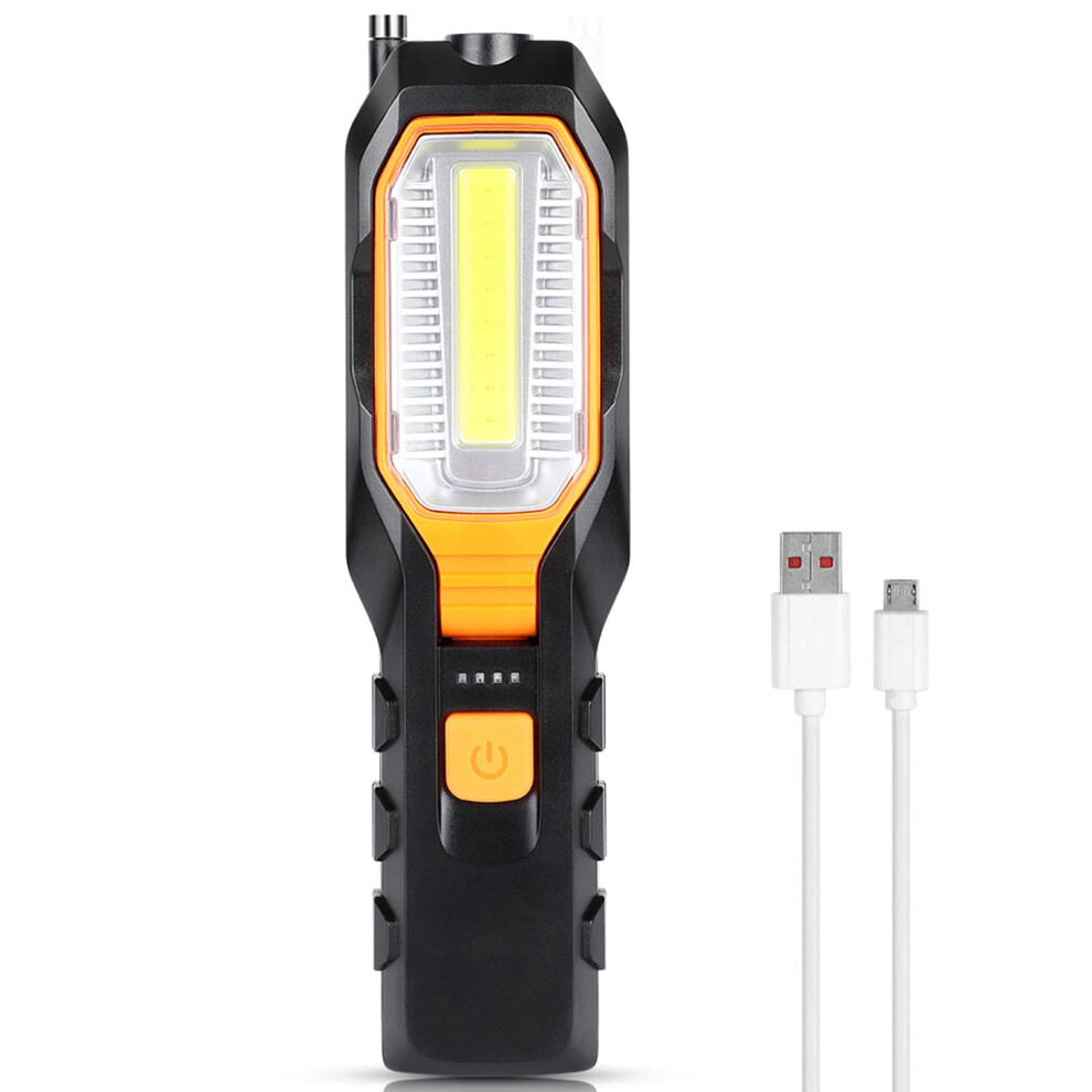 Rechargeable Magnetic Led Work Light With Wideangle Cob Illumination For Car And Mechanics 9351714562195